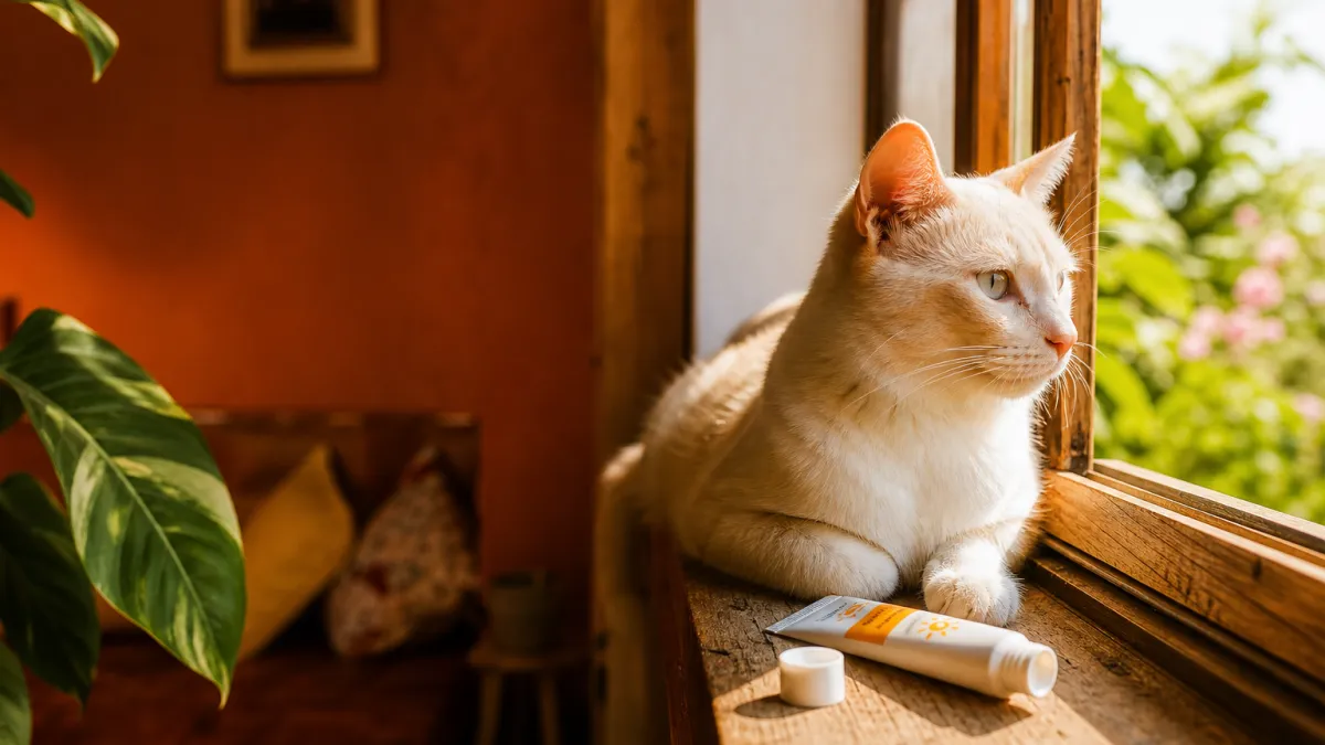 Crème solaire pour chat : protégez votre félin des UV