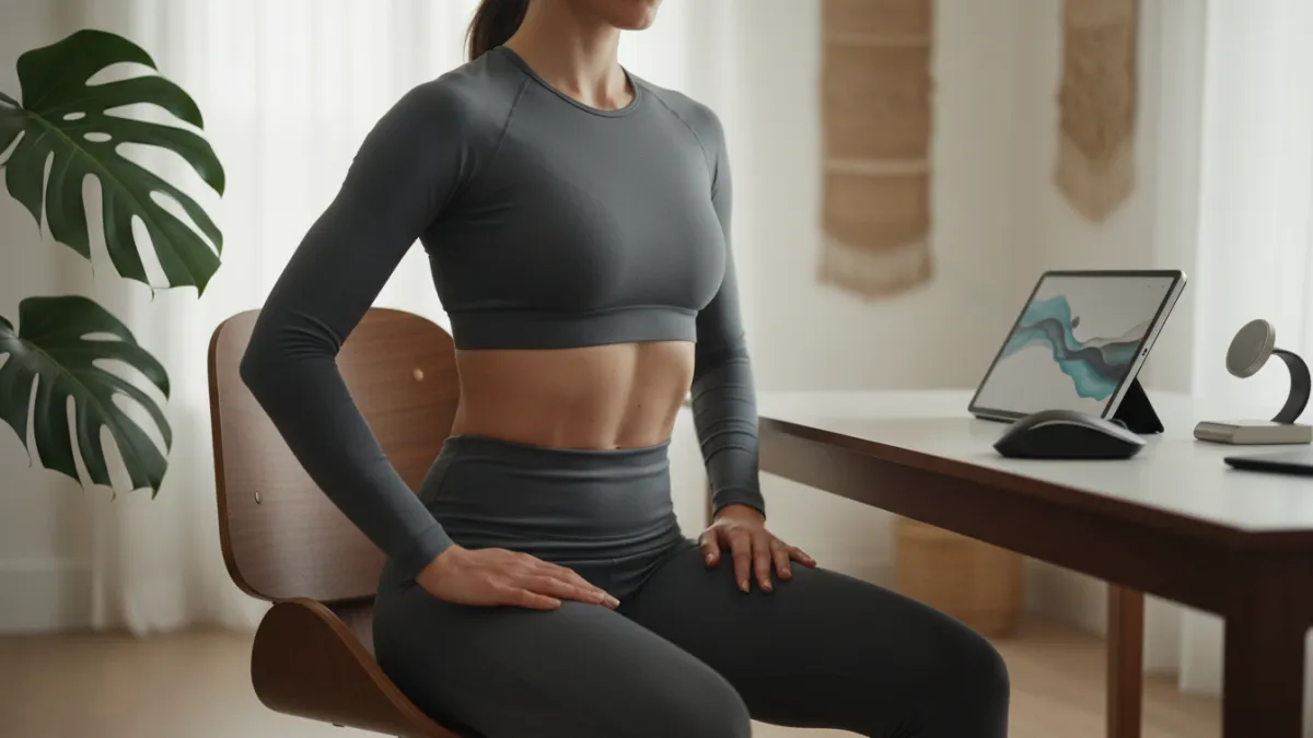 Exercice sur chaise pour ventre plat : la routine efficace